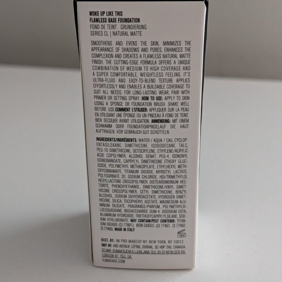 IL MAKIAGE Flawless Base Foundation Woke Up Like This Shade #10 New with Box 1oz - Picture 6 of 7